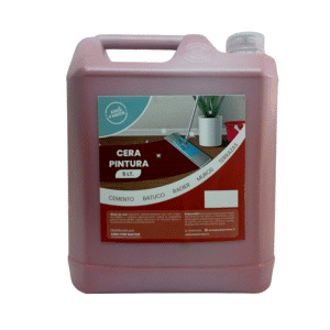 Cera con Pintura Roja 5 lts. ASEO POR MAYOR